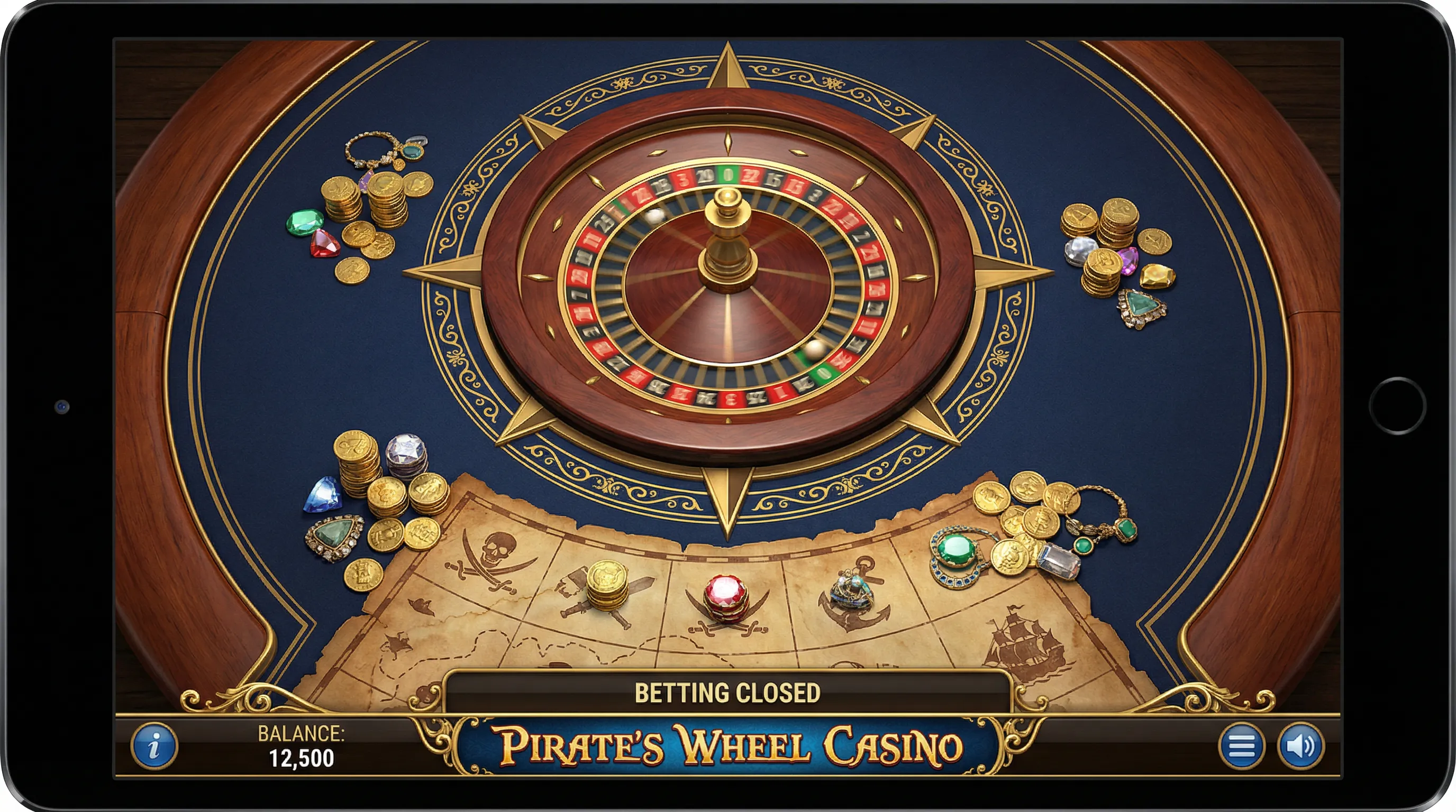 Roleta Temática de Piratas com Bússola Dourada no 15win